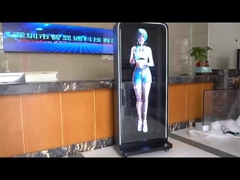 Publicité au détail Affichage d'un ventilateur 3D Holographique