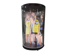 Technology Holographic Display Control Panel Transparent Holographic Communication for Presentation 