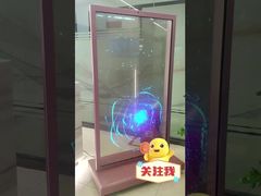 A Closer Look: 77 inch 4K Self-luminous Transparent OLED Vertical Kiosk Touchscreen Display