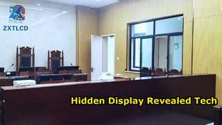 55-calowy przezroczysty wyskakujący wyświetlacz OLED