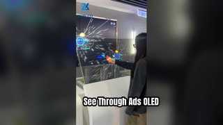 Przezroczysty ekran OLED Cyfrowy wyświetlacz reklamowy