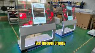 55 Inch Transparent OLED Display Interactive Touch Screen