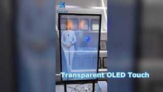 55 Inch Transparent OLED Touch Screen Future Display